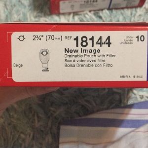 Drainable pouch with filter (ostomy supplies)